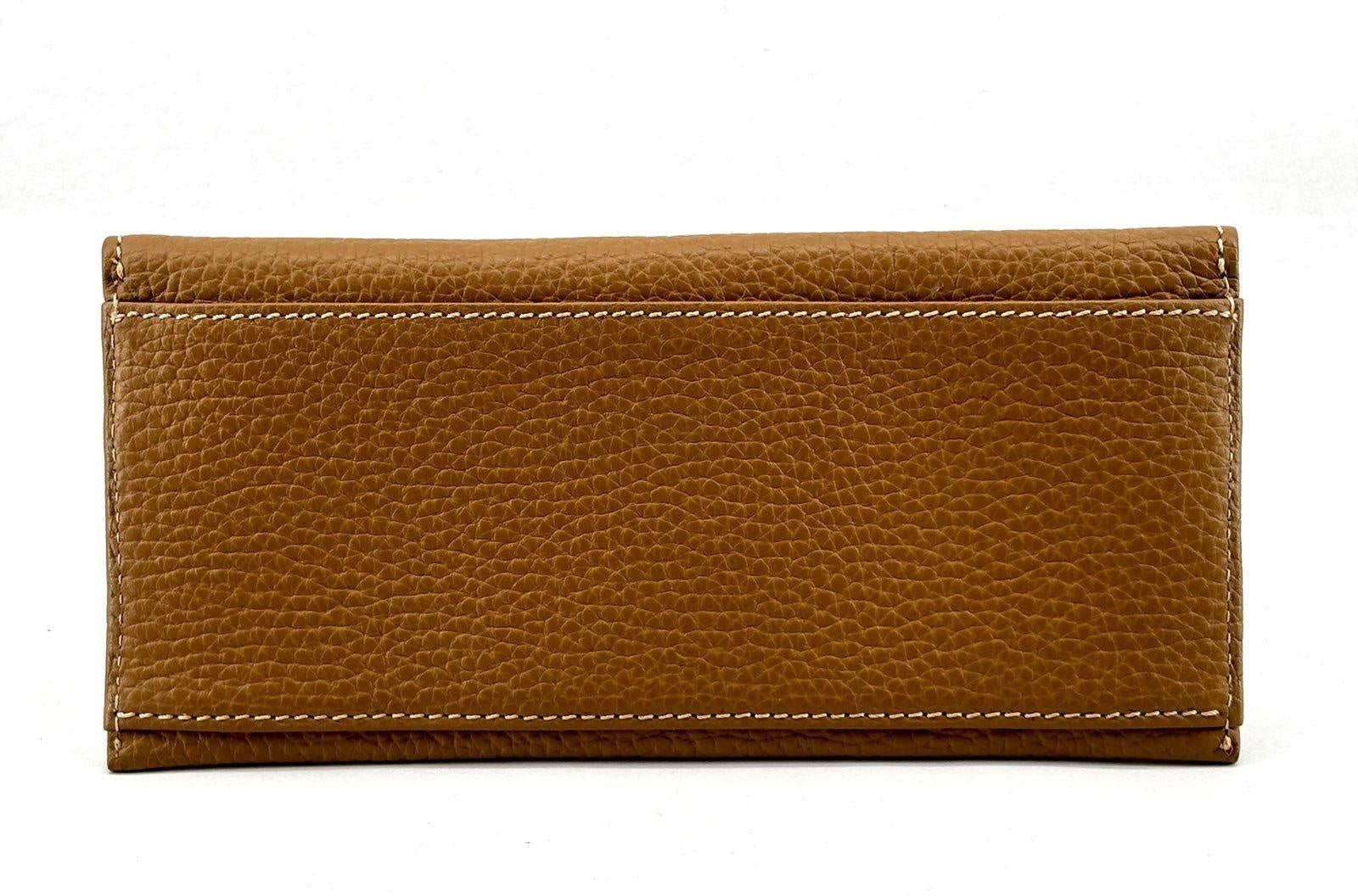 Dooney & Bourke Tan Pebbled Leather Continental Wallet