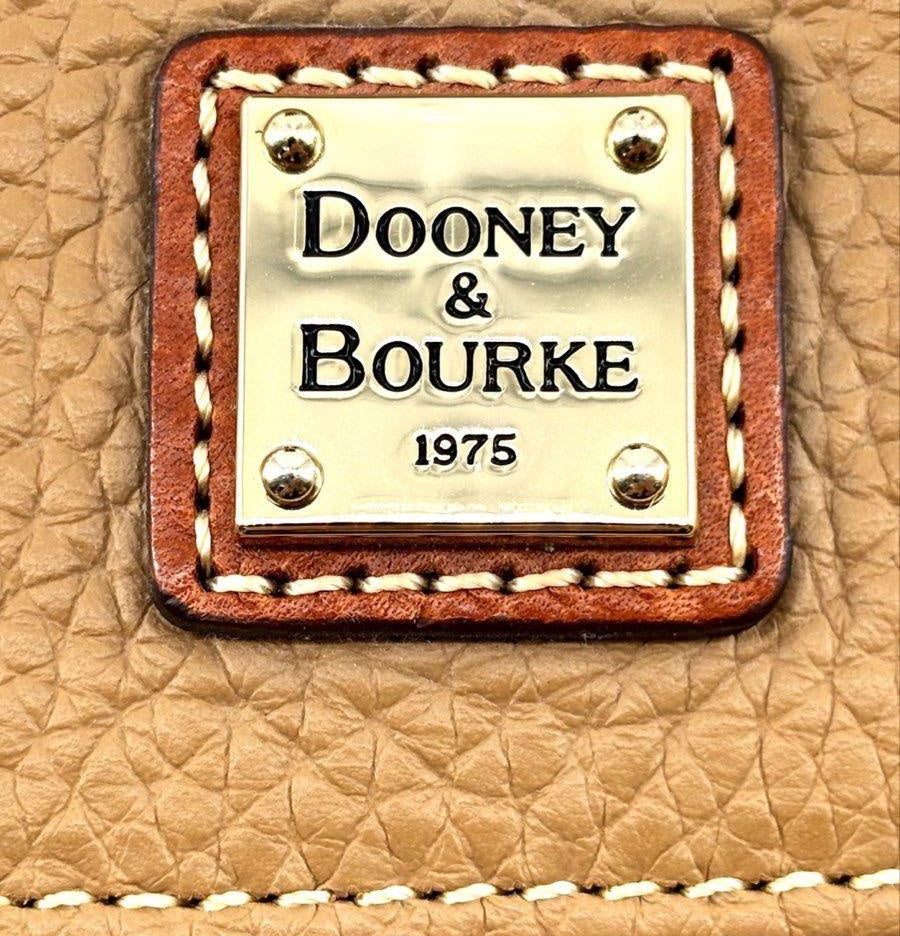 Dooney & Bourke Tan Pebbled Leather Continental Wallet