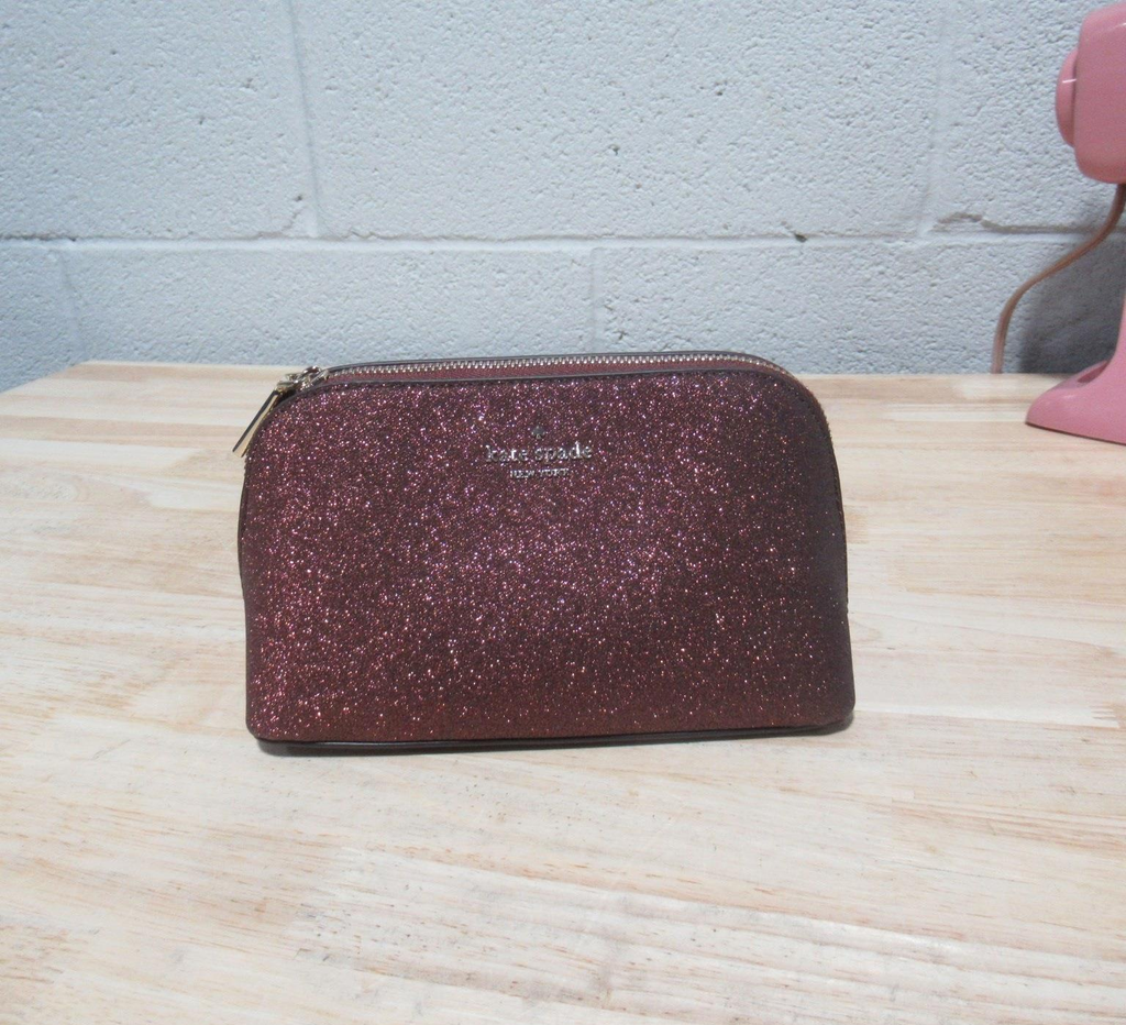Kate Spade Women's Glitter Pink Cosmetic Bag (FS51C)