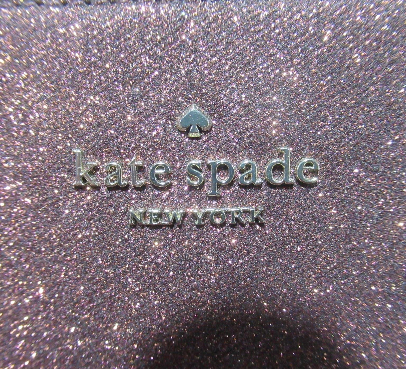 Kate Spade Women's Glitter Pink Cosmetic Bag (FS51C)