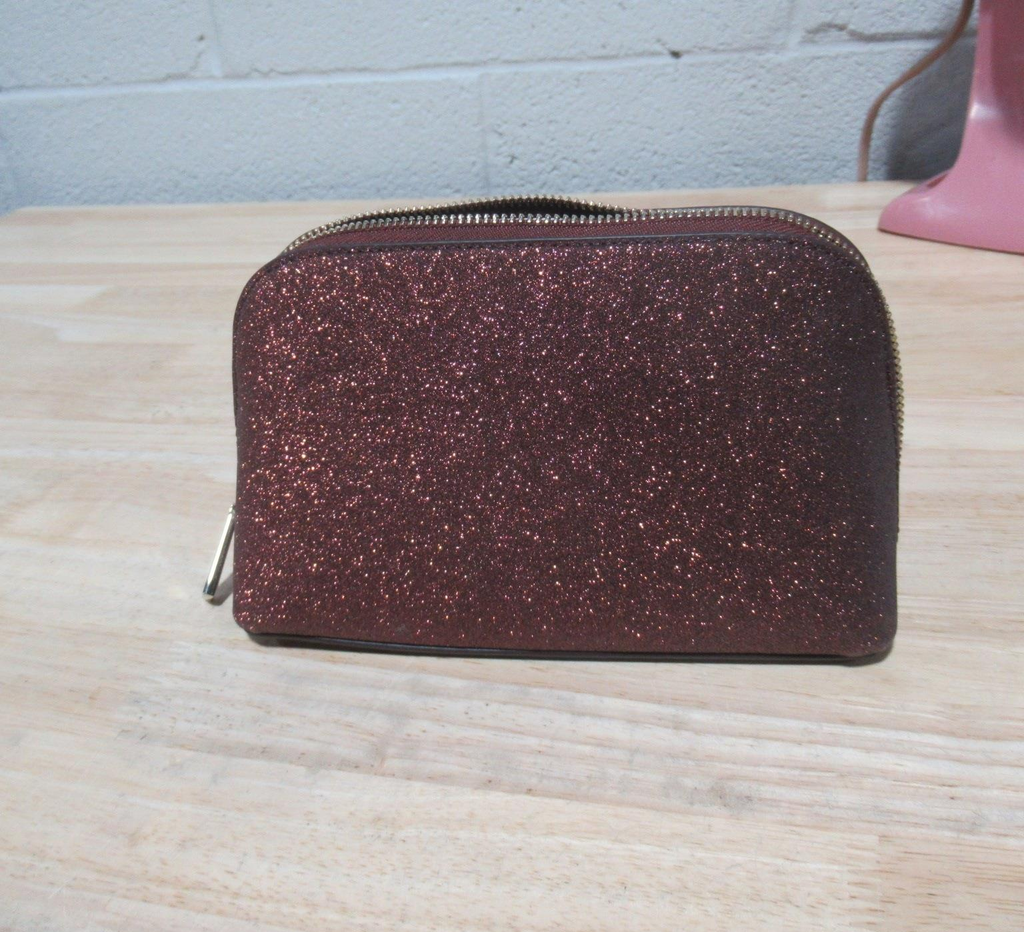 Kate Spade Women's Glitter Pink Cosmetic Bag (FS51C)