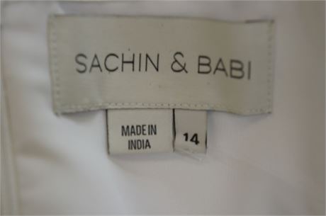 Sachin & Babi Women's Ivory Alanna Dress, Size 14 [23397L]