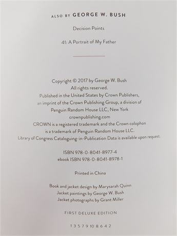 Portraits of Courage by George W. Bush Hardcover Book [1538I]