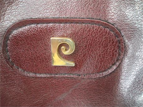 *Vintage* Pierre Cardin Paris Leather Overnight Travel Bag [J293]