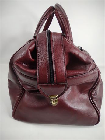 *Vintage* Pierre Cardin Paris Leather Overnight Travel Bag [J293]