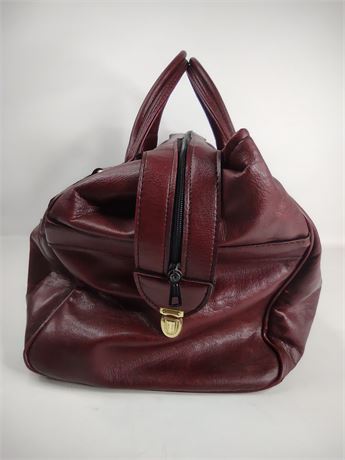 *Vintage* Pierre Cardin Paris Leather Overnight Travel Bag [J293]