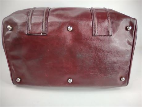 *Vintage* Pierre Cardin Paris Leather Overnight Travel Bag [J293]