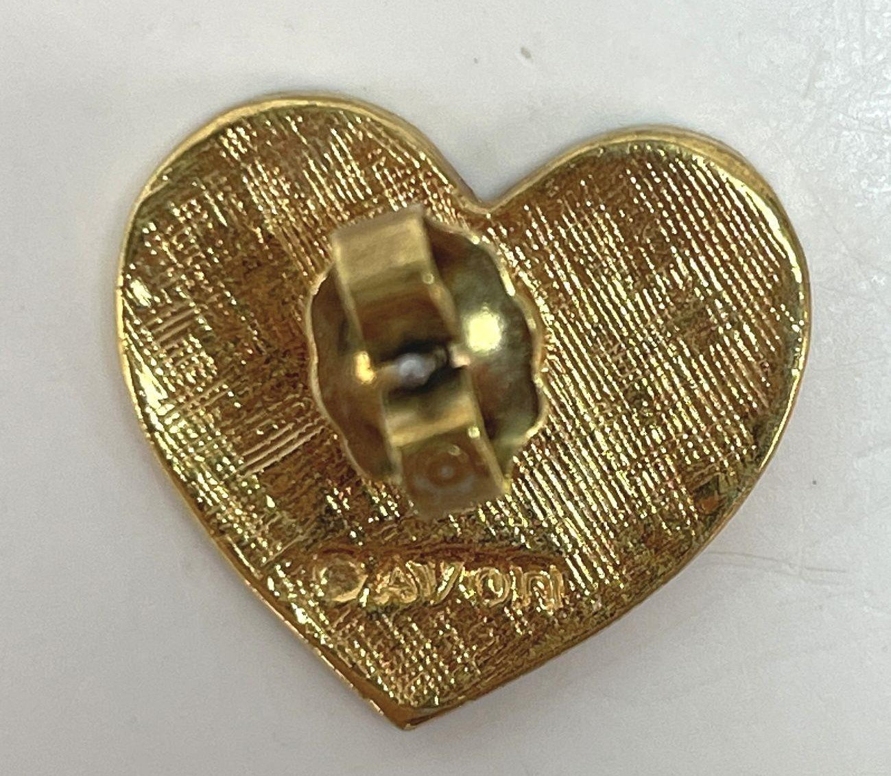 Vintage Avon Heart of America Enamel Flag Stud Earrings