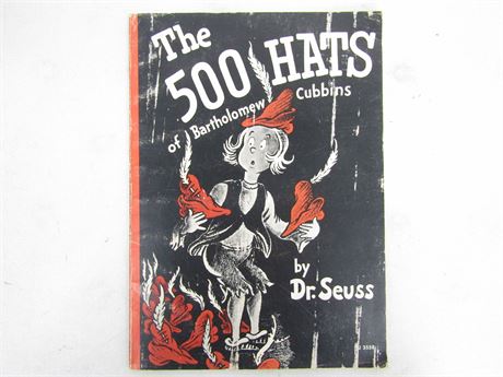 The 500 Hats of Bartholomew Cubbins by Dr. Seuss Paperback [F337]