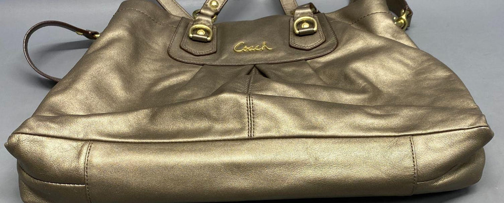 Coach Ashley Metallic Copper Shoulder Bag