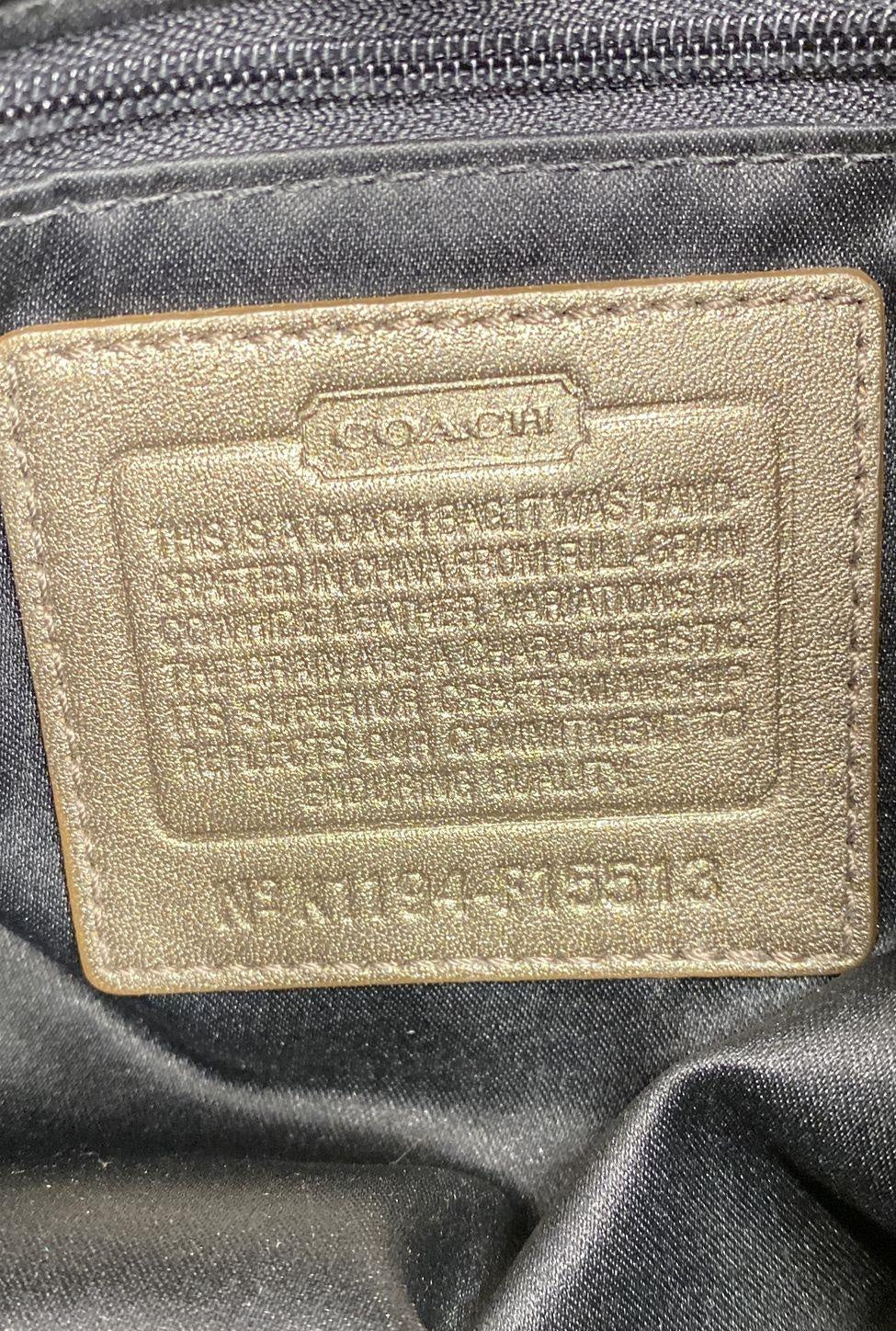 Coach Ashley Metallic Copper Shoulder Bag