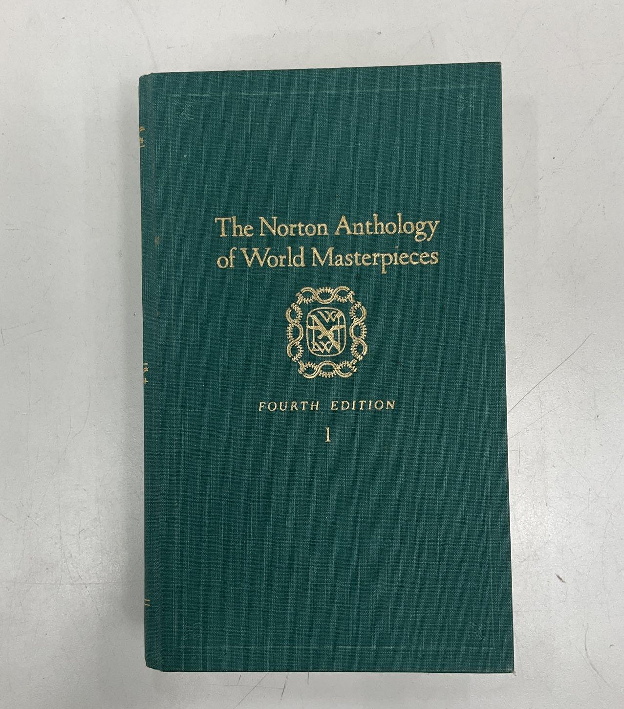 The Norton Anthology of World Masterpieces, Fourth Edition, Volume I