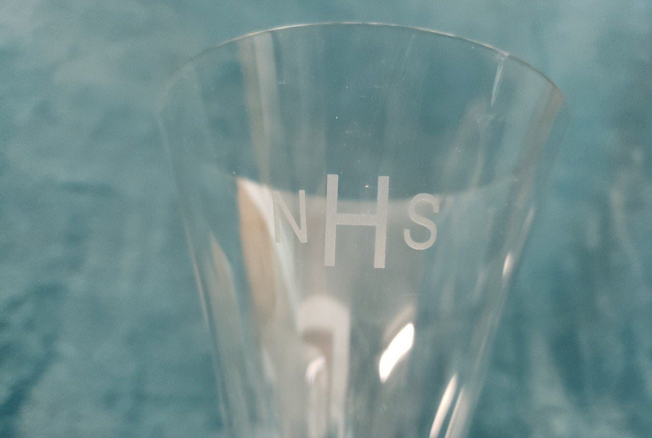 Tiffany & Co. Etched NHS Champagne Flutes, Set of 2