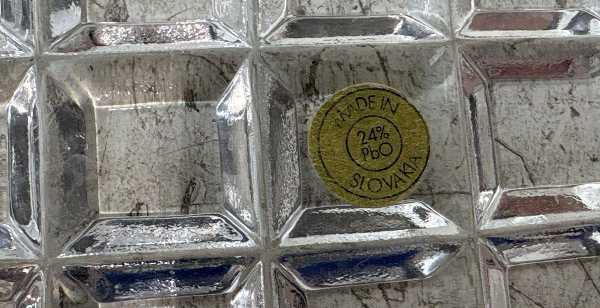 Clear Cut Glass Oval Serving Trays, Set of 3