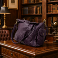 Montana West Purple Embossed Vegan Leather Satchel with Crossbody Strap