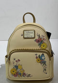 Loungefly Disney Winnie the Pooh Floral Faux Leather Mini Backpack Purse