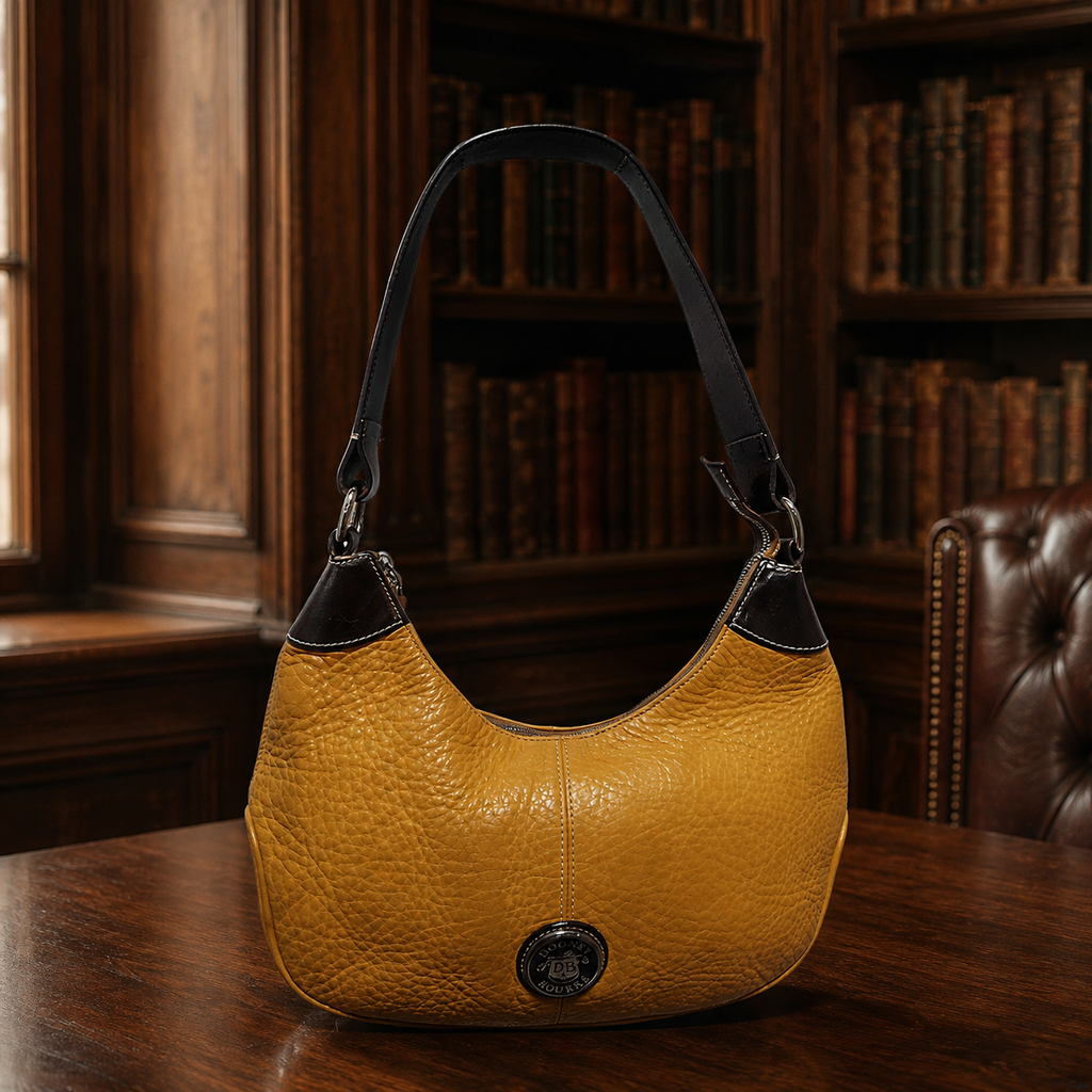 Dooney & Bourke Yellow Brown Shoulder Bag