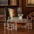 Luigi Bormioli Bach Liqueur 7 Piece Set Crystal Decanter 6 Glasses Vintage