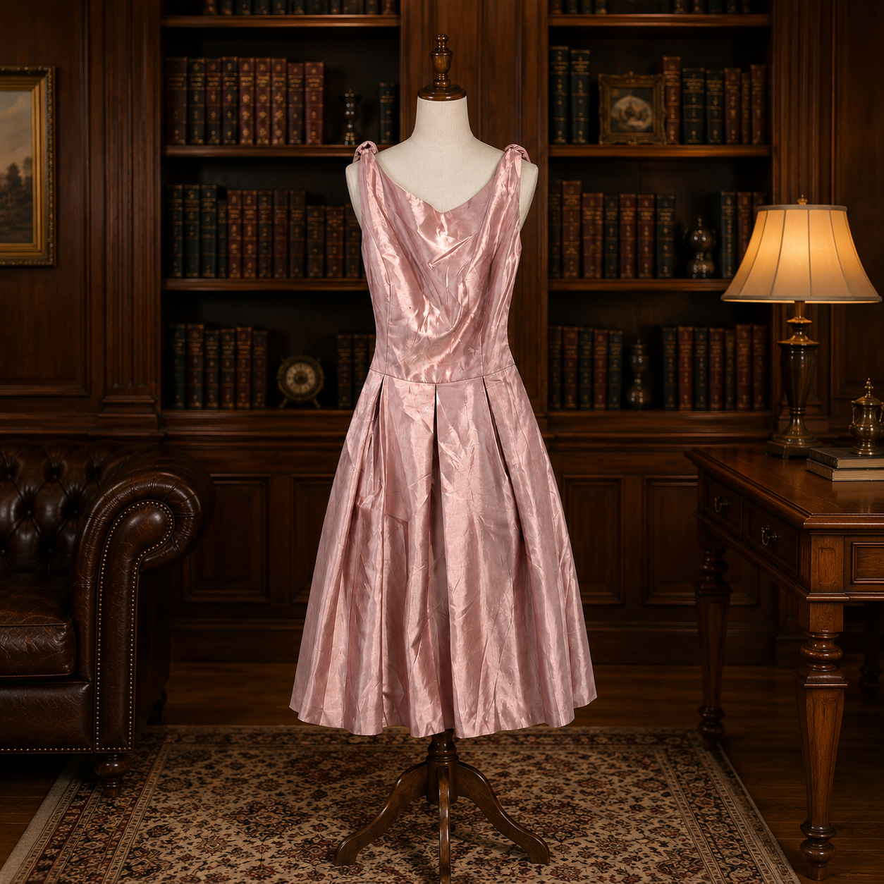 Jasmine Bridesmaids Pink High Neck Satin Dress Women's Size 12