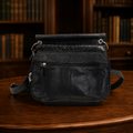 Gun Tote'n Mamas Black Pebbled Leather Crossbody Purse