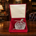 Godinger Crystal Legends Footed Compote with Silver Plated Ladle