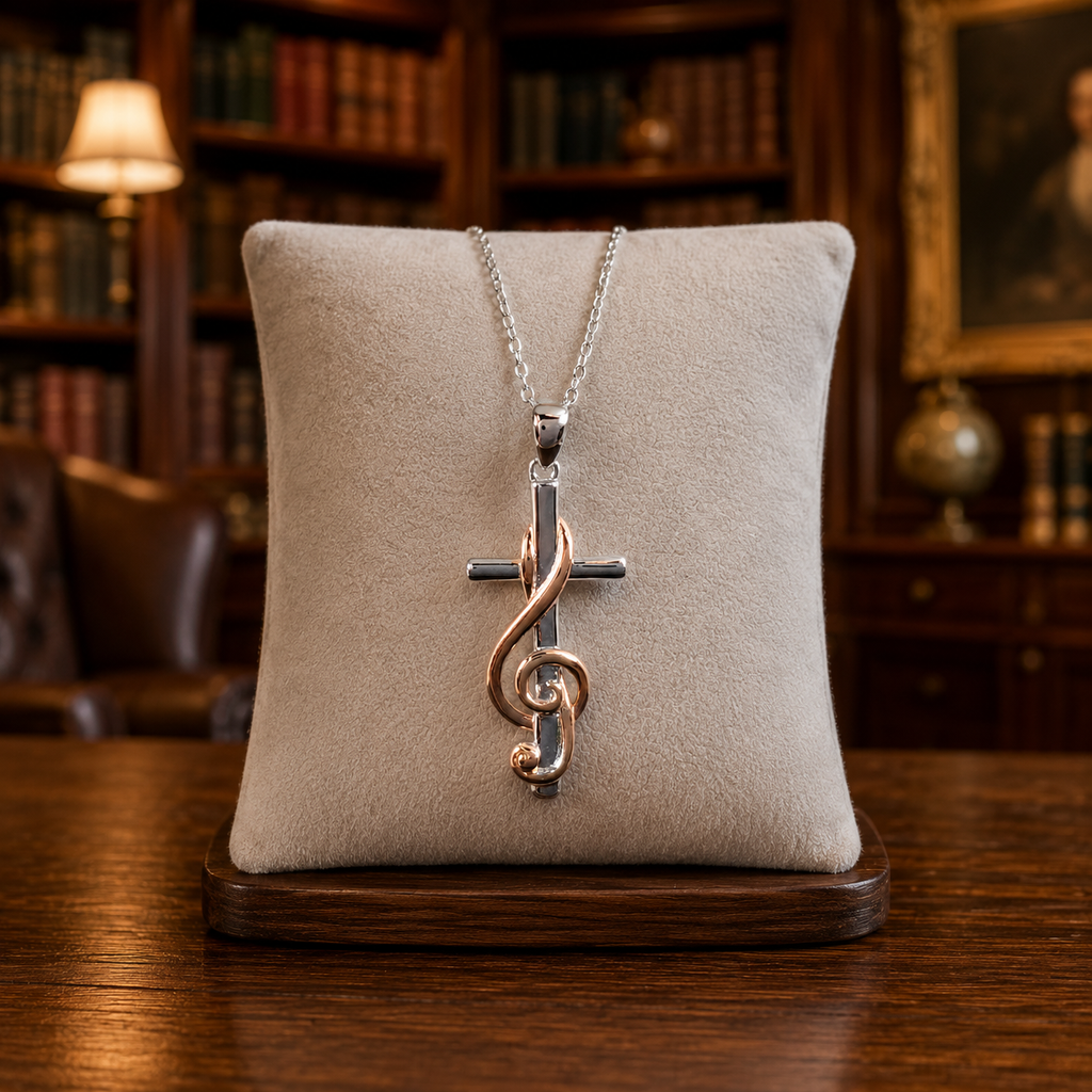 20" 925 Two Tone Silver Secret Affirmational Pendant Necklace