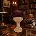 Frye Burgundy Wool Beret Hat