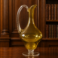 Vintage Mid-Century Modern Amber Blown Glass Decanter