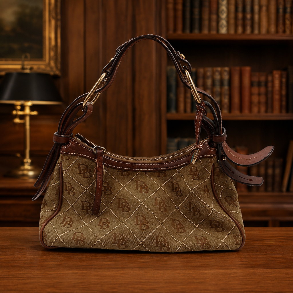 Dooney & Bourke Signature Jacquard Hobo Shoulder Bag
