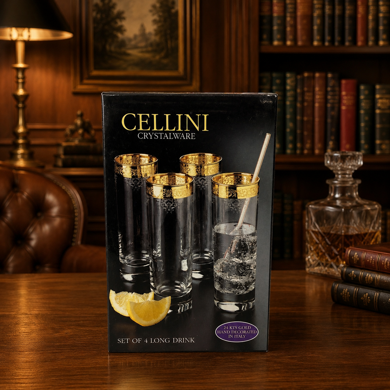 Cellini Crystalware Long Drink Glasses