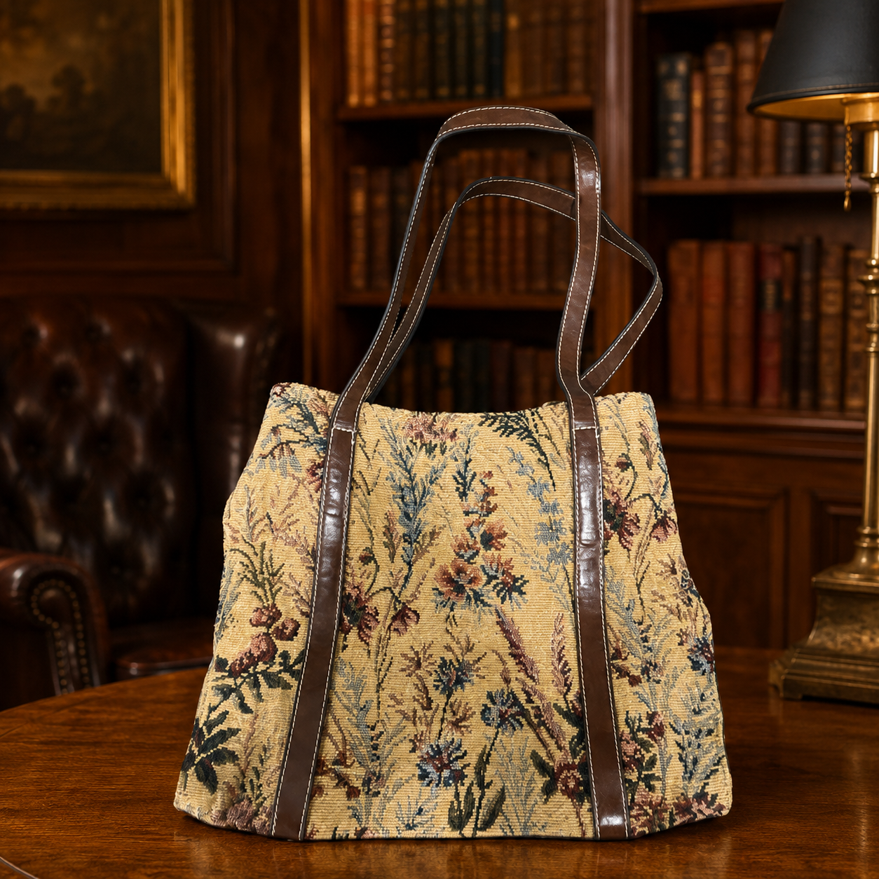 Rosetti Brown Floral Tote