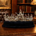 Silver Tone Woodland Fairy Tiara Faux Pearl & Crystal Branch Crown Fantasy Bridal Headpiece