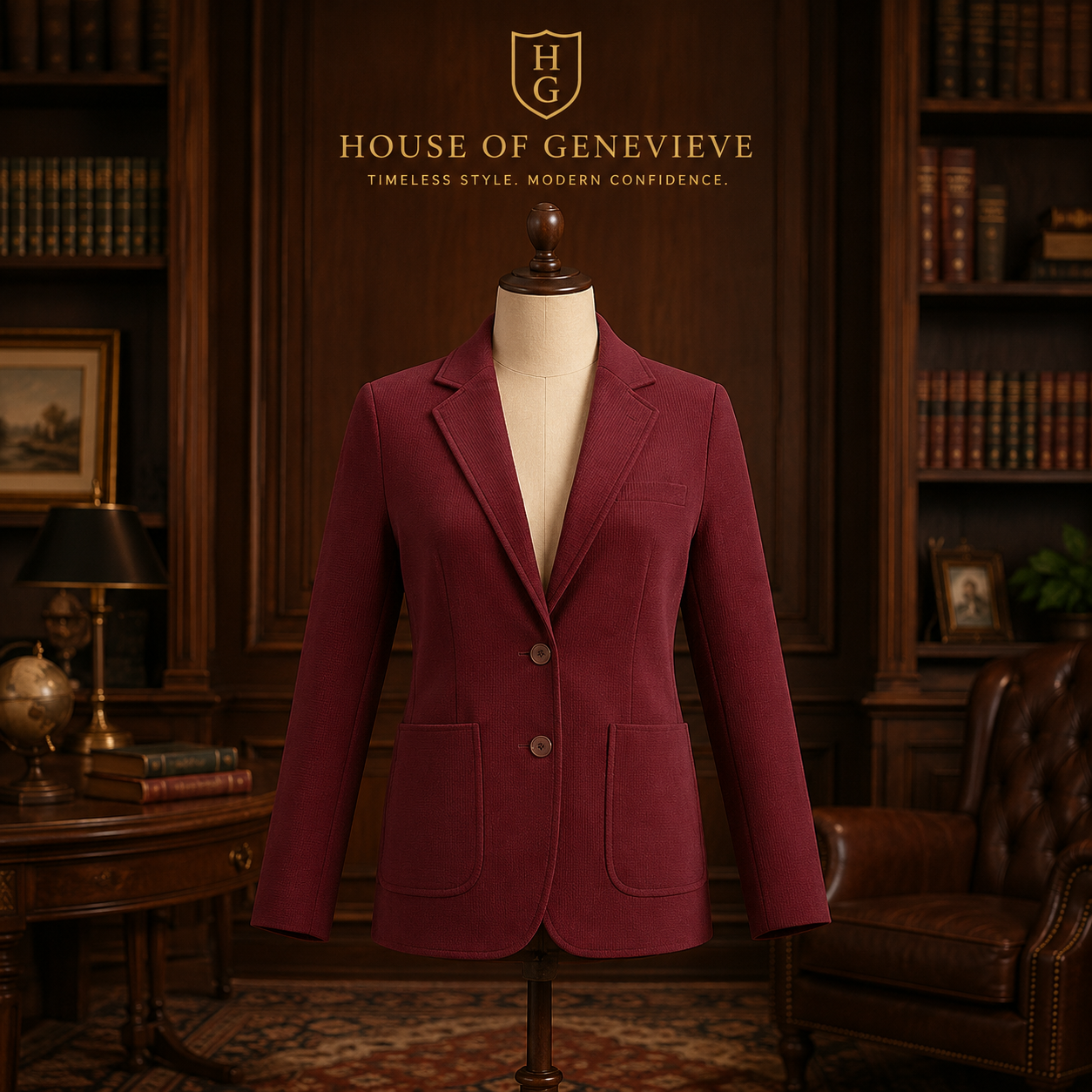 Marianne Fashion Blazer 'Red,' Size: 15/16 (Women) [C2219]