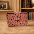 Giani Bernini Brick Faux Ostrich Leather Wallet