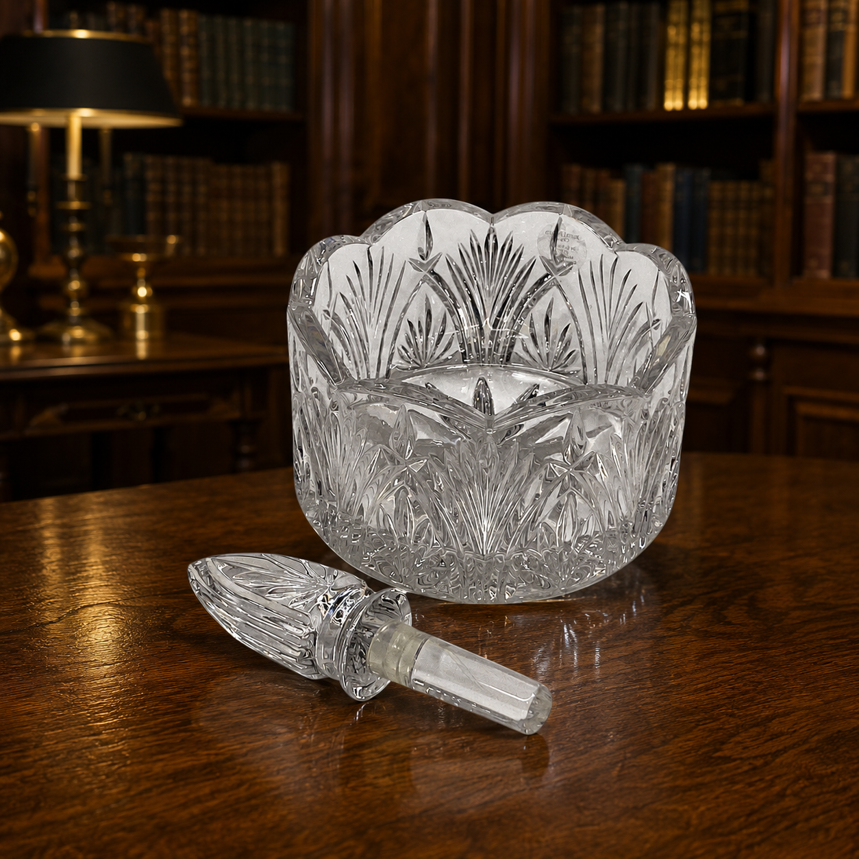Royal Limited 24% Lead Crystal Wine Coaster and Stopper