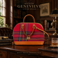 Dooney & Bourke Red Tartan Plaid Zip-Zip Satchel Bag