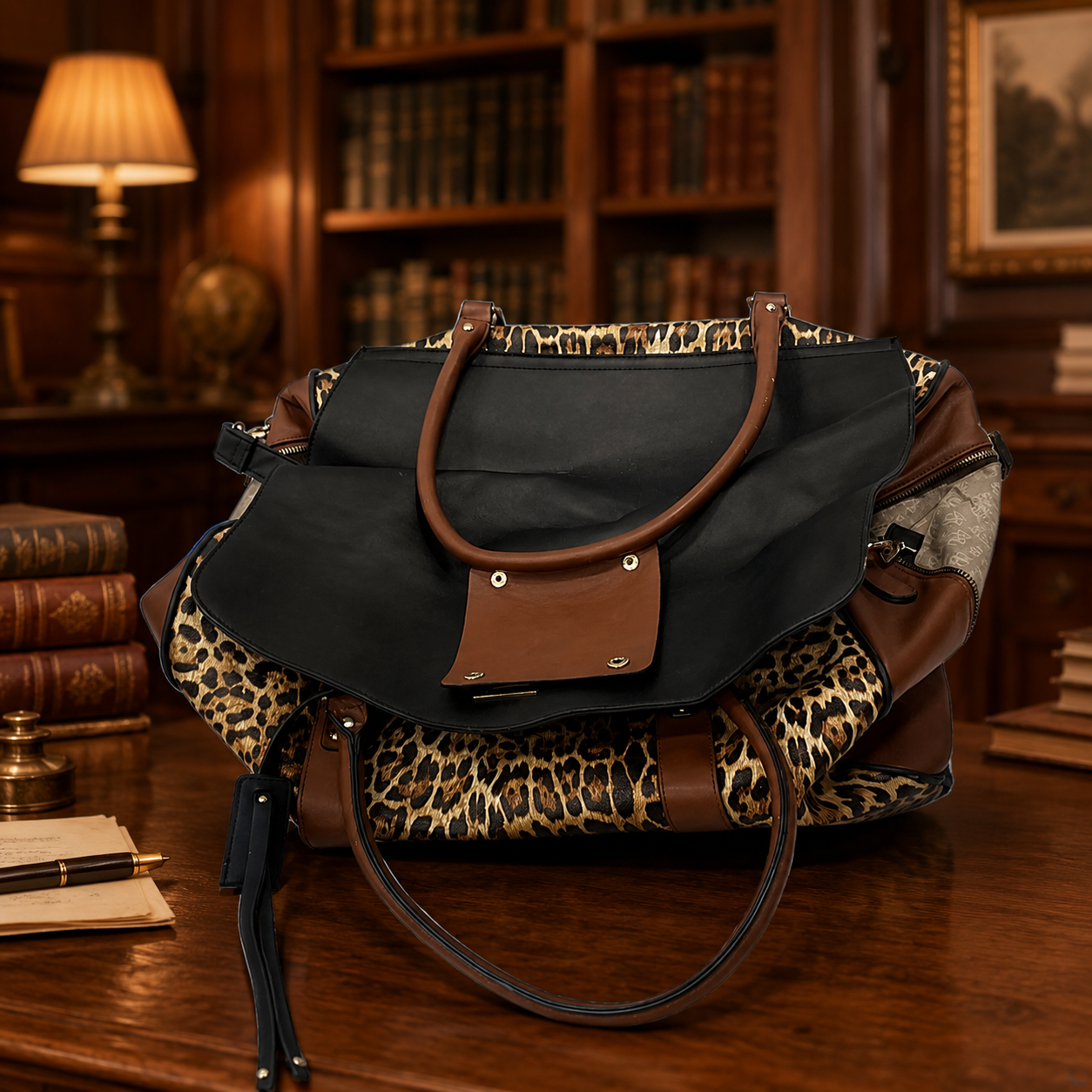 Badgley Mischka Travel Weekender Bag (ZIPPER NEEDS REPAIR)