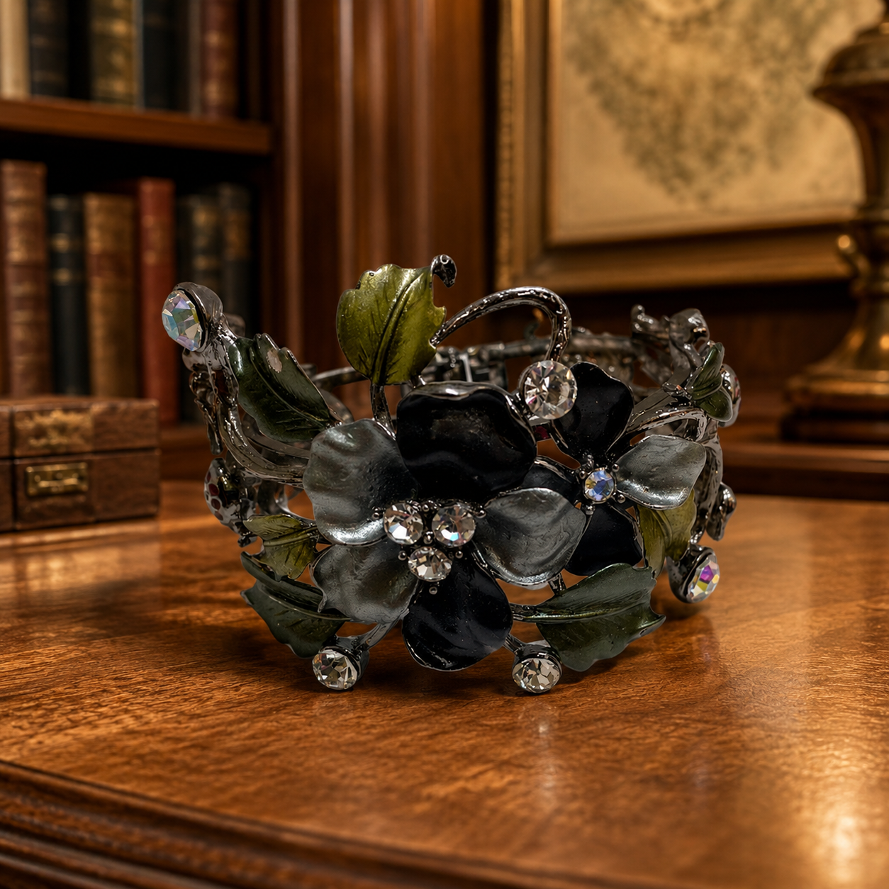 Floral Hinge Bracelet