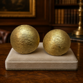 Trifari Gold-Tone Textured Round Clip-On Earrings
