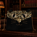 Betsey Johnson Sequin Flat Cat Purse