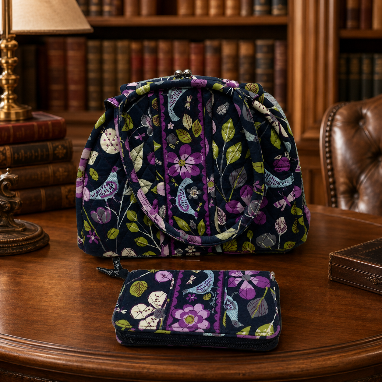 Vera Bradley Purse With Matching Wallet