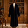 Vintage 90s Diamond Tea Holt Renfrew Purple Velvet Robe Dressing Gown