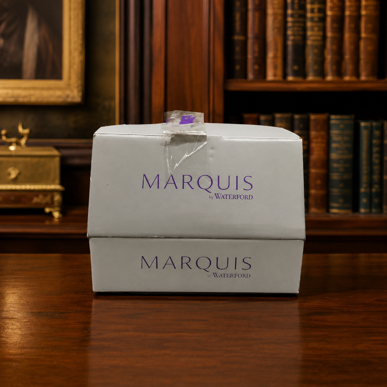 Marquis by Waterford Starburst Lotus Candle Holder Set 2 Piece Clear Crystal