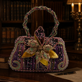 Vintage Retired Mary Frances Beaded Flower Handbag | Multicolor Embellished Collector Purse