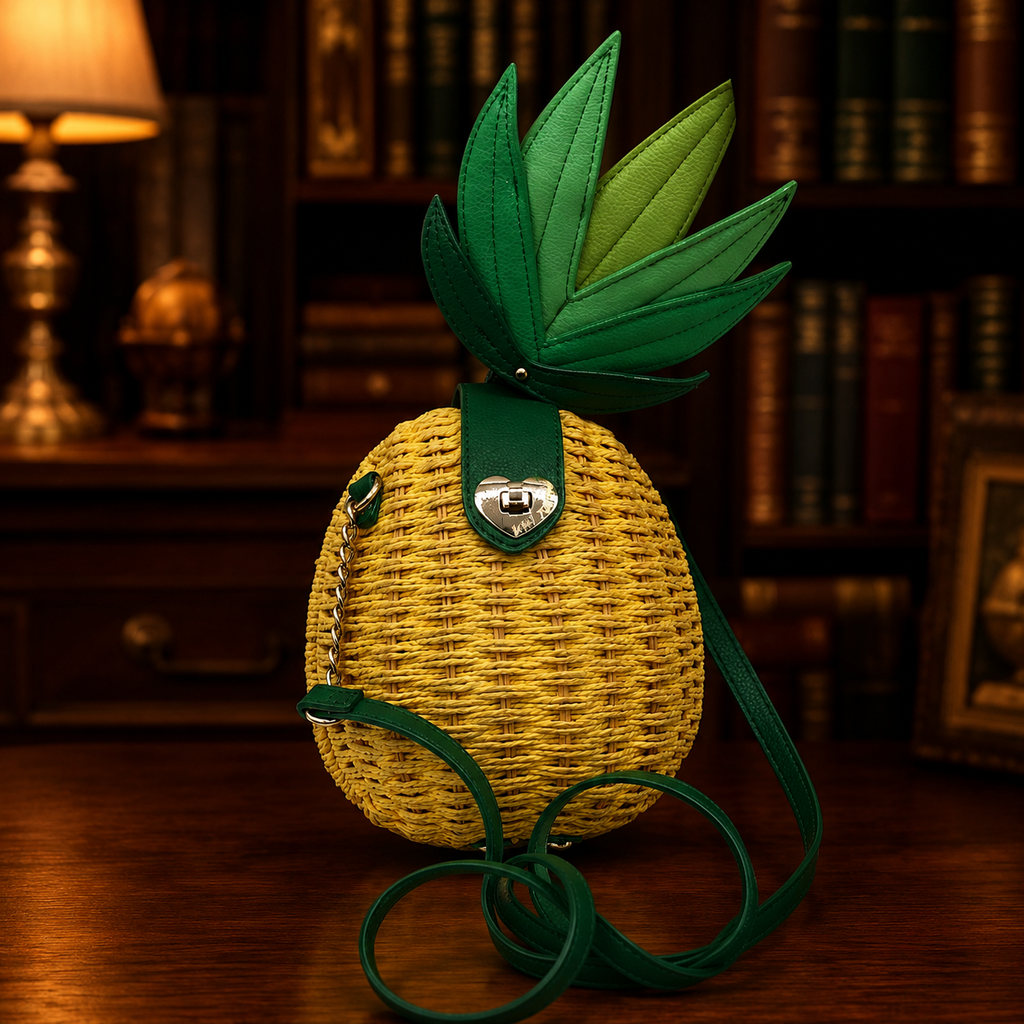 Betsey Johnson Pineapple Novelty Crossbody Handbag