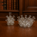 Clear Glass Multi-Neck Vessels, 4x4x6 and 8x8x4.5