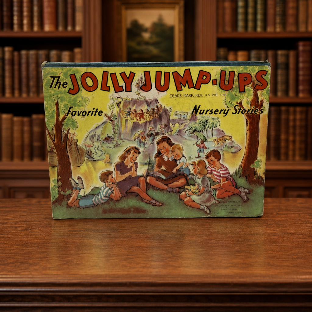 The Jolly Jump-Ups Favorite Nursery Stories McLoughlin Bros 1942 Pop-Up Book