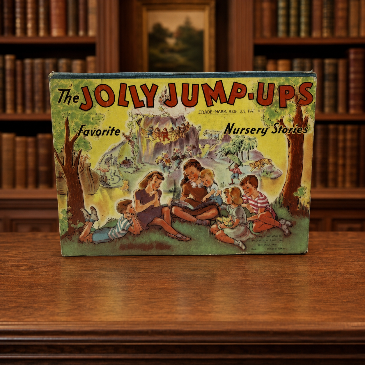 The Jolly Jump-Ups Favorite Nursery Stories McLoughlin Bros 1942 Pop-Up Book