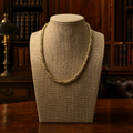 Vintage Trifari Gold Tone Mesh and Cable Twisted Chain Necklace 22.4g