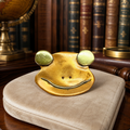 Artisan Copper and Mixed Metal Frog Face Statement Brooch 15.6g